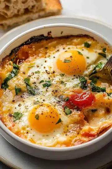 Baked Feta Eggs Recipe