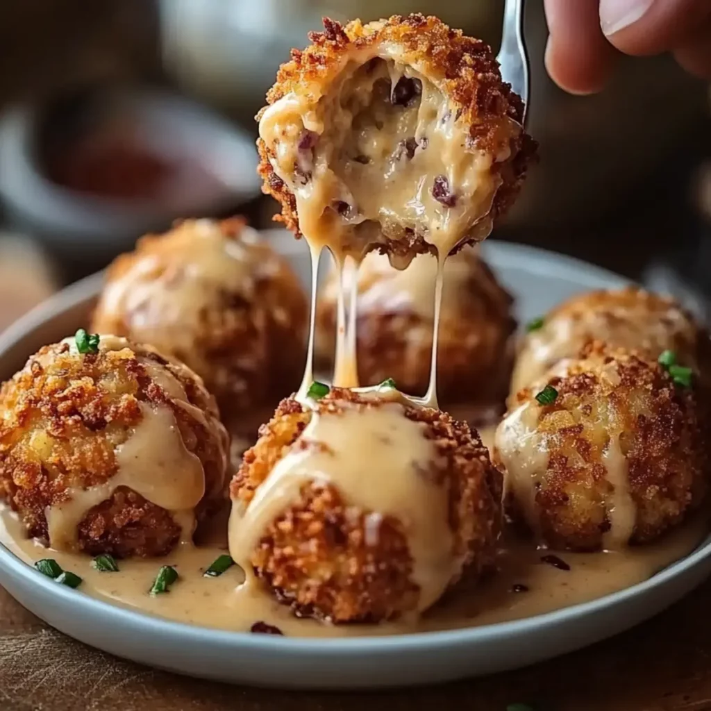 Reuben Balls with Spicy Thousand Island Dipping Sauce