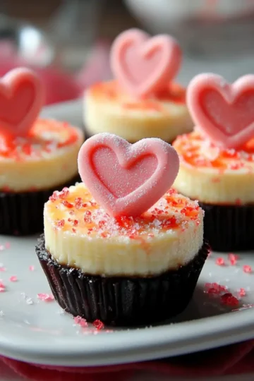 Mini Valentine Cheesecakes