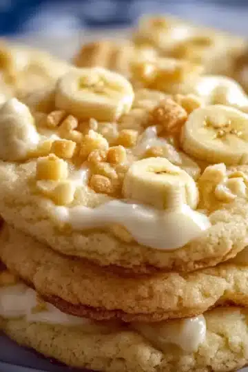 Banana pudding cookies the soft and chewy cookie with vanilla wafer crunch