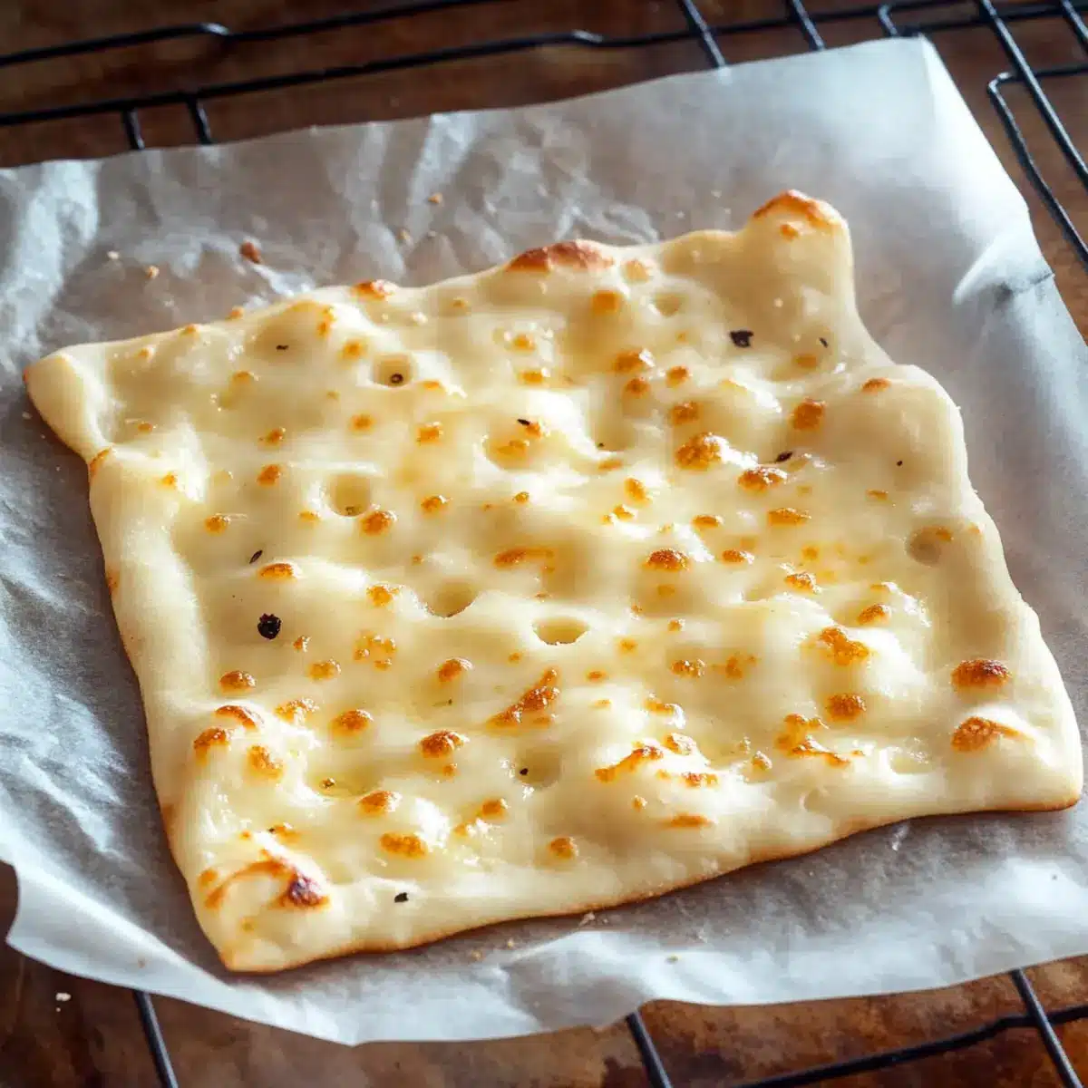 Cottage Cheese Flatbread: Easy, Healthy, and Deliciously Versatile - Close-up of delicious texture
